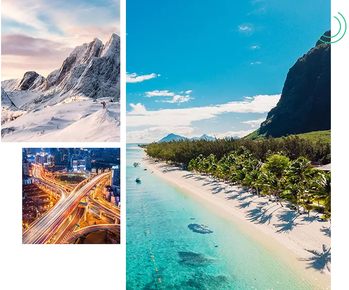 La diversite des environnements geographiques a parcourir